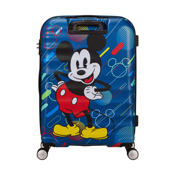 American Tourister WAVEBREAKER- MICKEY BLUE 28" SPINNER LARGE